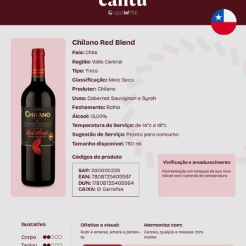 Chilano Vinho Red Blend 750 Ml